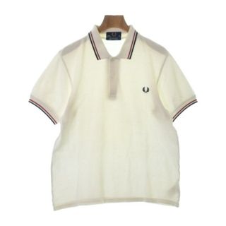 フレッドペリー(FRED PERRY)のFRED PERRY フレッドペリー ポロシャツ 38(S位) 白 【古着】【中古】(ポロシャツ)