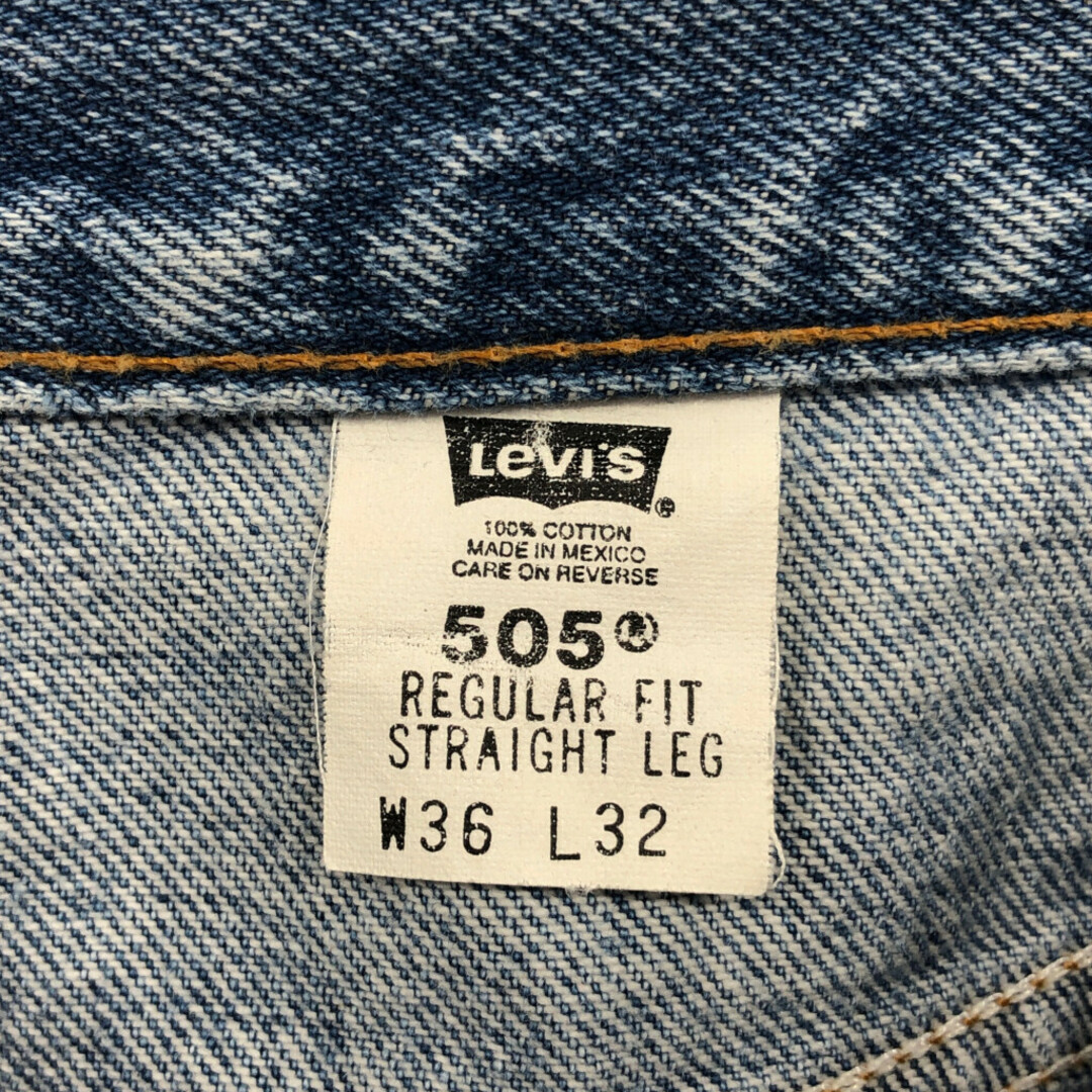 Levi's(リーバイス)のLevi's リーバイス 505 デニムパンツ アウトドア ブルー (メンズ W36 L32) 中古 古着 Q3249 メンズのパンツ(デニム/ジーンズ)の商品写真