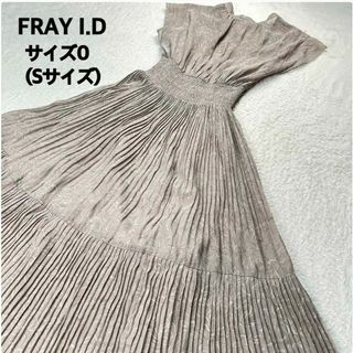 フレイアイディー(FRAY I.D)のフレイアイディー✨ノースリーブ プリーツワンピース サイズ0(Sサイズ)(ロングワンピース/マキシワンピース)