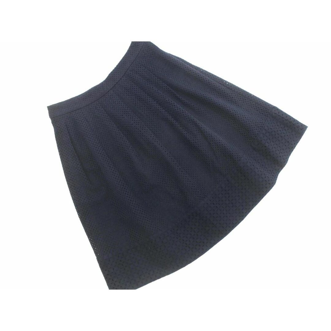 kumikyoku（組曲）(クミキョク)のKUMIKYOKU 組曲 Aライン 台形 スカート size2/紺 ■■ レディース レディースのスカート(ミニスカート)の商品写真