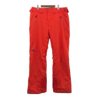 ザノースフェイス(THE NORTH FACE)のTHE NORTH FACE ノースフェイス スキーパンツ アウトドア スノースポーツ オレンジ (メンズ L/G) 中古 古着 Q3528(その他)