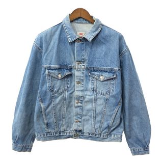 リーバイス(Levi's)の90年代 Levi's リーバイス デニム トラッカージャケット アメカジ ブルー (メンズ XL) 中古 古着 Q3557(Gジャン/デニムジャケット)