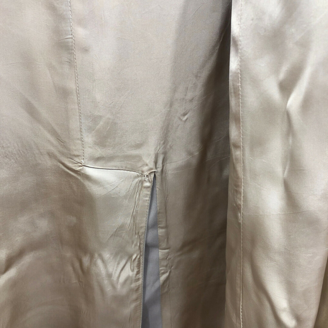 70年代 カナダ製 Aquascutum アクアスキュータム ステンカラーコート ベージュ (メンズ 42 R) 中古 古着 Q3566 メンズのジャケット/アウター(トレンチコート)の商品写真