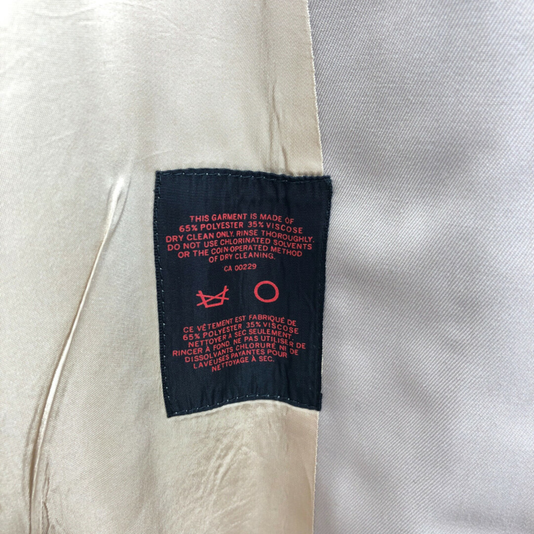 70年代 カナダ製 Aquascutum アクアスキュータム ステンカラーコート ベージュ (メンズ 42 R) 中古 古着 Q3566 メンズのジャケット/アウター(トレンチコート)の商品写真