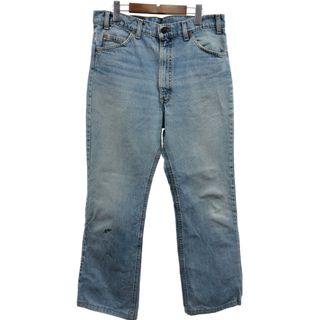 リーバイス(Levi's)の2000年代～ USA製 Levi's リーバイス 517 ブーツカット デニムパンツ アメカジ オレンジタブ ブルー (メンズ W36 L32) 中古 古着 Q3571(デニム/ジーンズ)