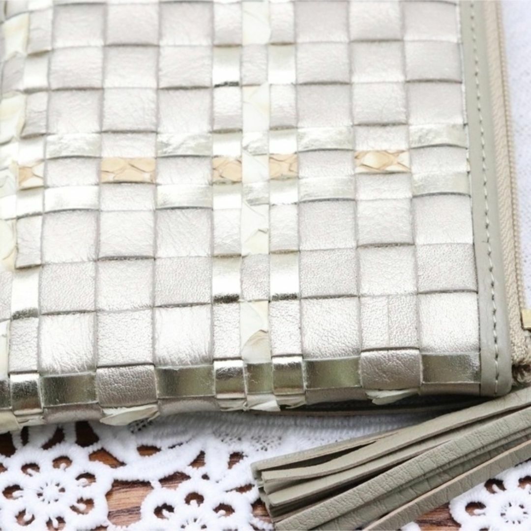 ATAO(アタオ)のアタオ limo(リモ)ルーク/メモリアルシャンパン 長財布 メッシュ レディースのファッション小物(財布)の商品写真