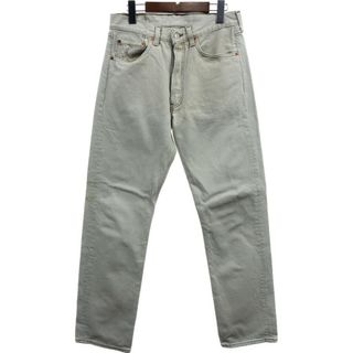 リーバイス(Levi's)の90年代 USA製 Levi's リーバイス 501 デニムパンツ アメカジ ホワイト (メンズ W31 L32) 中古 古着 Q3572(デニム/ジーンズ)