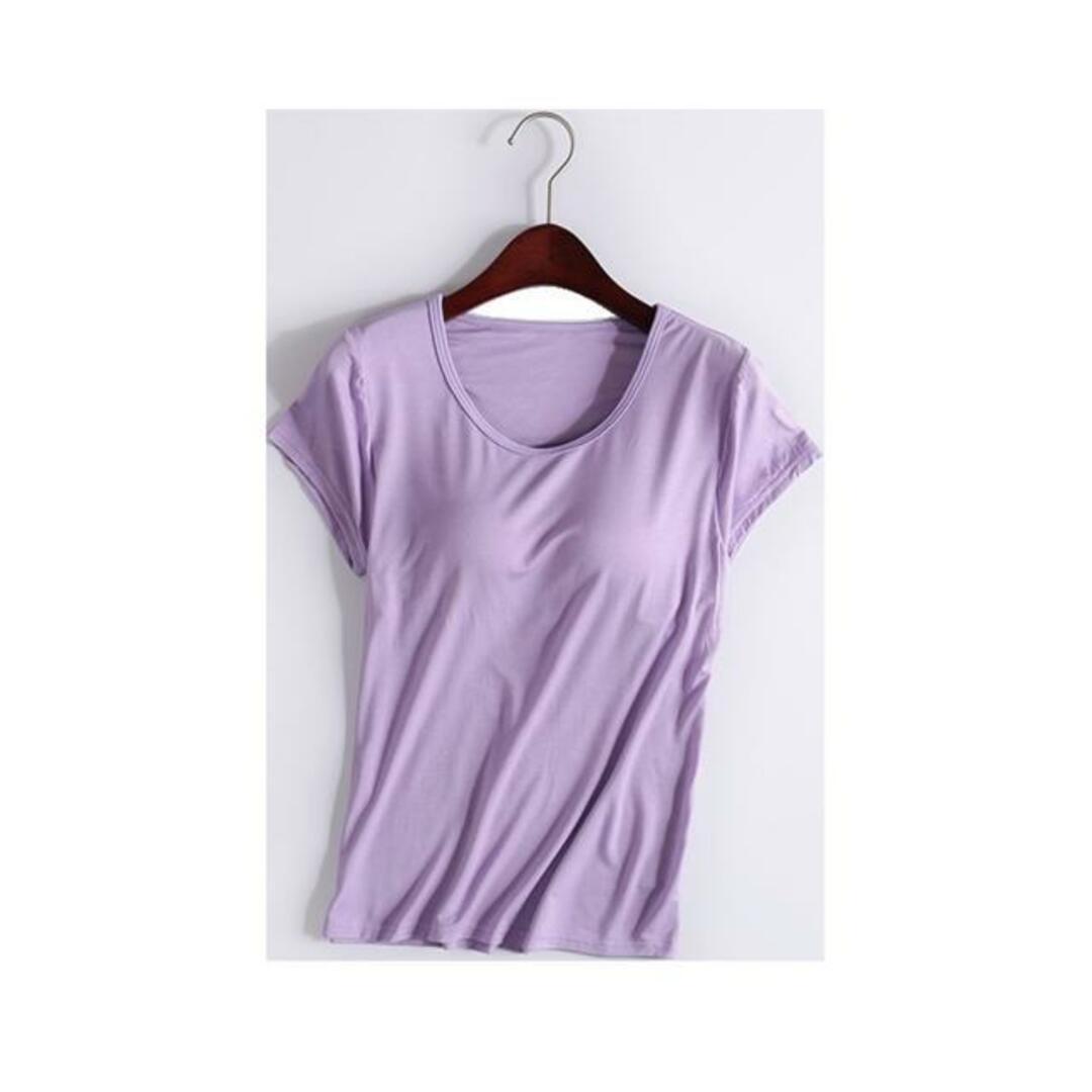 【並行輸入】Tシャツ ルームウェア カップ付 ヨガウェア tsy013 レディースのトップス(Tシャツ(半袖/袖なし))の商品写真