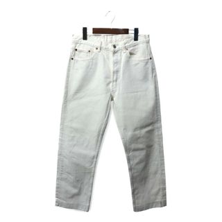 リーバイス(Levi's)の80年代 USA製 Levi's リーバイス 501 デニムパンツ アメカジ ホワイト (メンズ W33) 中古 古着 Q3591(デニム/ジーンズ)