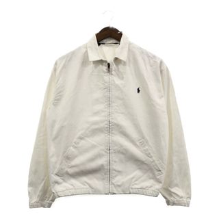 ポロラルフローレン(POLO RALPH LAUREN)の90年代 USA製 Polo by Ralph Lauren ポロ ラルフローレン コットン スイングトップ ホワイト (メンズ S) 中古 古着 Q3615(その他)