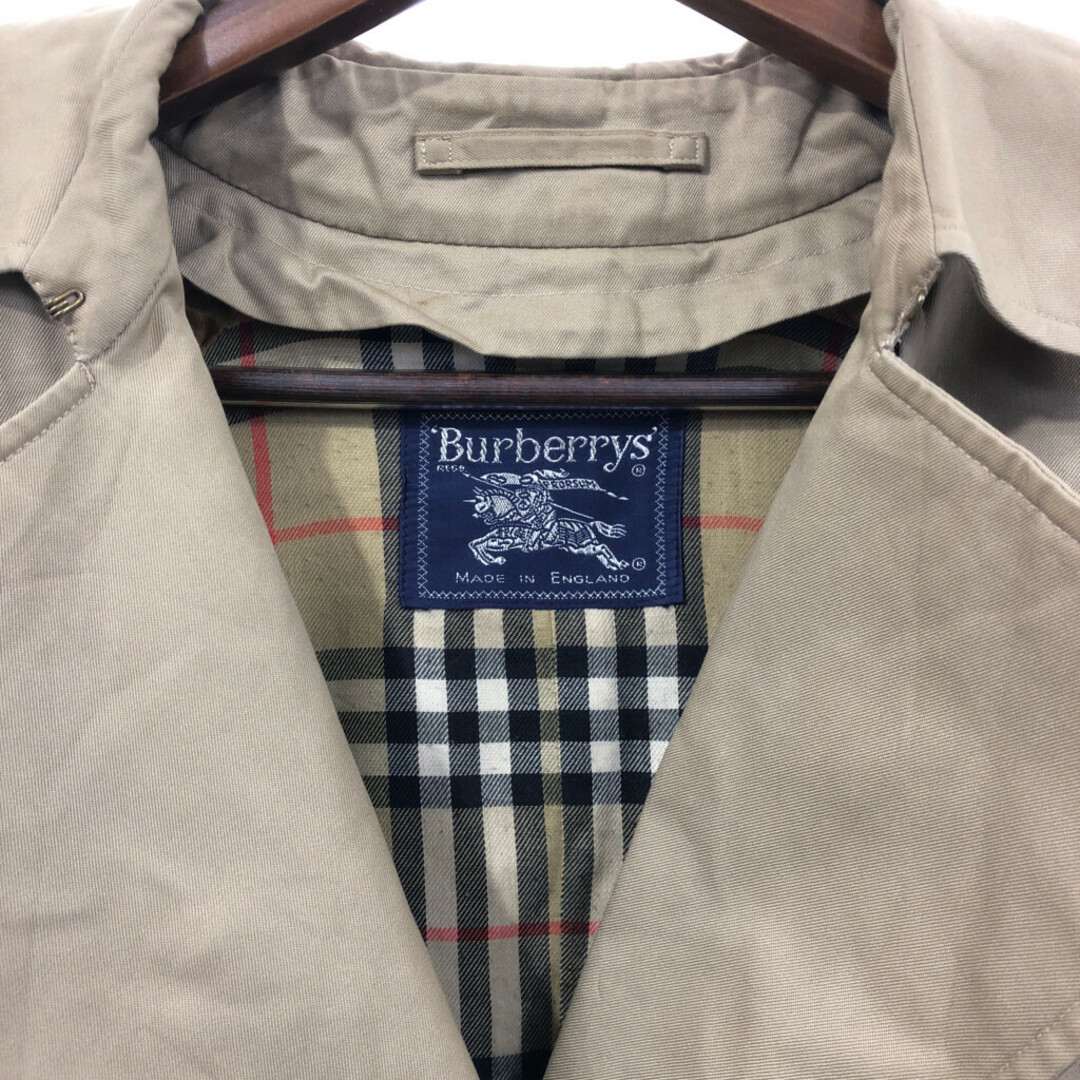 BURBERRY(バーバリー)の80年代 Burberrys バーバリーズ トレンチコート ベージュ (レディース 8 EX LONG) 中古 古着 Q3617 レディースのジャケット/アウター(ロングコート)の商品写真