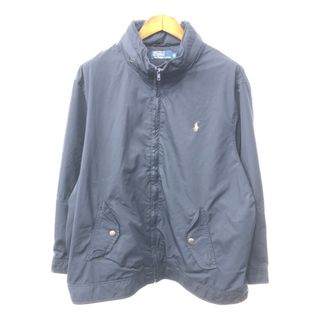 ポロラルフローレン(POLO RALPH LAUREN)のPolo by Ralph Lauren ポロ ラルフローレン スイングトップ 大きいサイズ ネイビー (メンズ 1XB) 中古 古着 Q3597(その他)