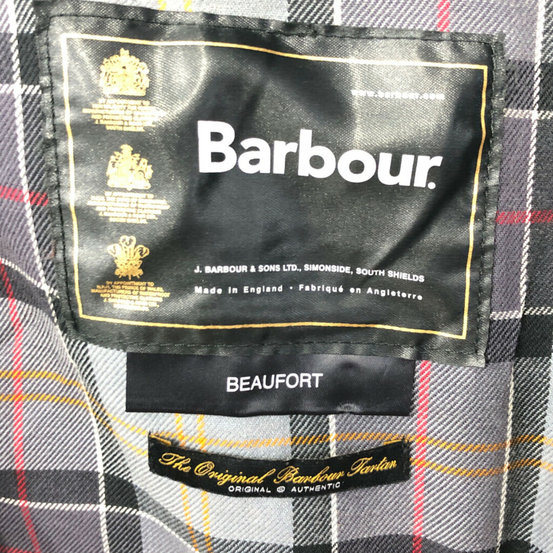 Barbour(バーブァー)のイングランド製 Barbour バブアー BEAUFORT ビューフォート オイルドジャケット ブラック (メンズ XL相当) 中古 古着 Q3600 メンズのジャケット/アウター(その他)の商品写真
