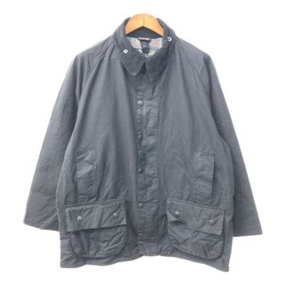 バーブァー(Barbour)のイングランド製 Barbour バブアー BEAUFORT ビューフォート オイルドジャケット ブラック (メンズ XL相当) 中古 古着 Q3600(その他)