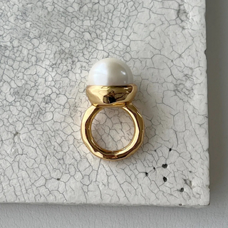 本日限定割引CHIEKO+チエコプラスbig pearl ring † gold(リング(指輪))