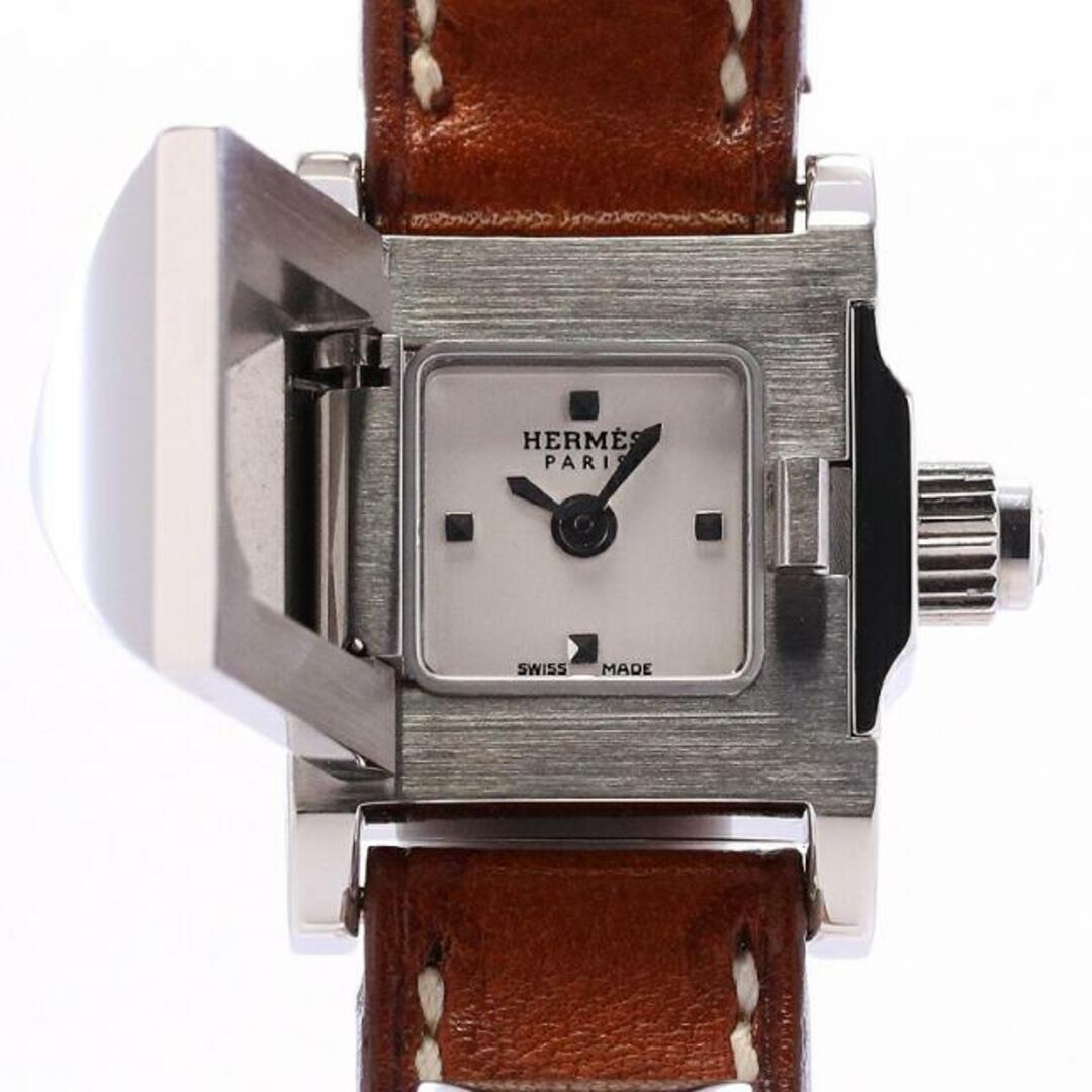 Hermes(エルメス)のエルメス 【HERMES】 ミニ メドール ME2.110 レディース シルバー ステンレススティール 腕時計 時計 MINI MEDOR SILVER SS 【中古】  レディースのファッション小物(腕時計)の商品写真