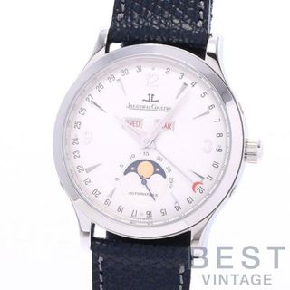 ジャガールクルト(Jaeger-LeCoultre)の【OH済】 ジャガールクルト 【JAEGER-LECOULTRE】 マスター ムーン 140.8.98.S(Q143842A) メンズ シルバー ステンレススティール 腕時計 時計 MASTER MOON SILVER SS JL【中古】 (腕時計(アナログ))