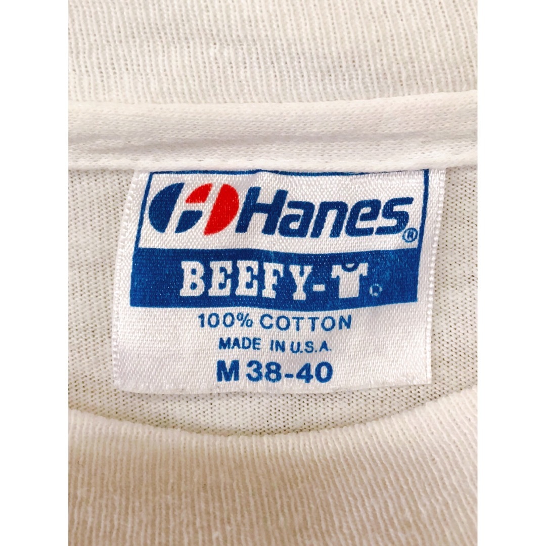 Hanes(ヘインズ)のHanes　80’S　青タグ　Dole　Sステッチ　M　白　USA製 メンズのトップス(Tシャツ/カットソー(半袖/袖なし))の商品写真