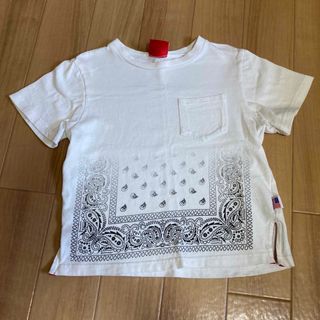 LAPSEN Tシャツ ペイズリー柄 白(Tシャツ/カットソー)