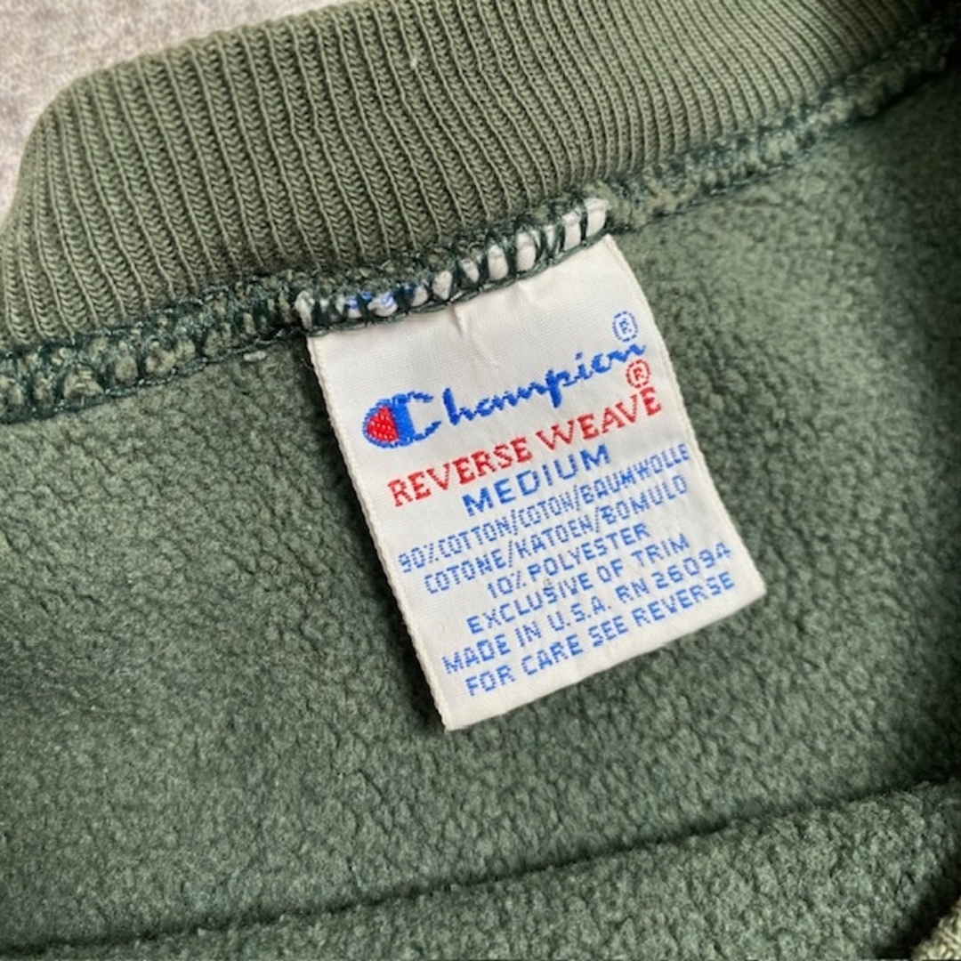 Champion(チャンピオン)の90's Champion RW MEDIUM チャンピオン 刺繍タグ リバースウィーブ スウェット 目付き USA製 米国製 ヴィンテージ　vintage 332U メンズのトップス(スウェット)の商品写真