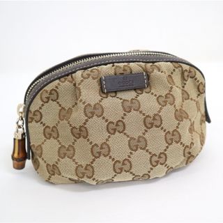 グッチ(Gucci)の【GUCCI】グッチ ポーチ GGキャンバス 246175 525040 ブラウン/md16243ar(ポーチ)