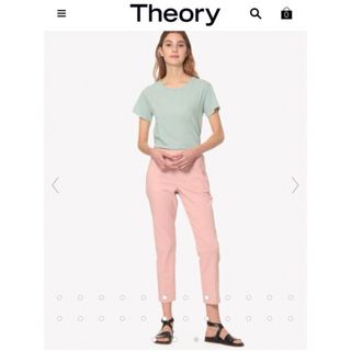 theory - タグ付き★Theory セオリー★麻レーヨン クロップドパンツ