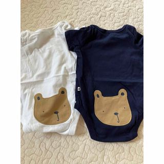 ベビーギャップ(babyGAP)の【美品】Baby GAPロンパース2枚セット　3-6m(ロンパース)