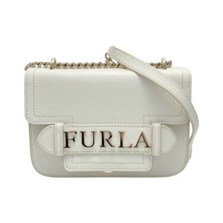 フルラ(Furla)の☆☆FURLA フルラ キャロル ミニショルダーバッグ ホワイト ロゴ チェーンショルダー CAROL MINI CROSSBODY(ショルダーバッグ)