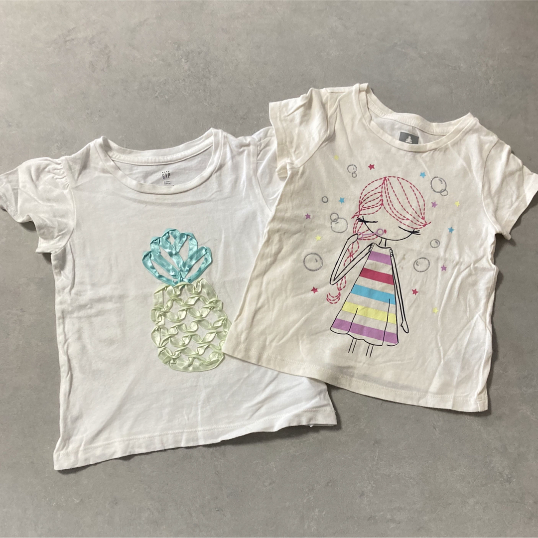 GAP Kids(ギャップキッズ)のGAP 半袖Tシャツ 女の子 パイナップル パイン まとめ売り キッズ/ベビー/マタニティのキッズ服女の子用(90cm~)(Tシャツ/カットソー)の商品写真