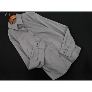 バナナリパブリック(Banana Republic)の新品 BANANA REPUBLIC バナナリパブリック シャツ size6/グレー ■◇ レディース(シャツ/ブラウス(長袖/七分))