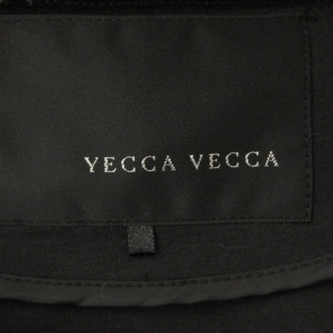 YECCA VECCA(イェッカヴェッカ)のイェッカヴェッカ 良品 中綿×カットボンディング ZIP フーディー 黒 F レディースのジャケット/アウター(ブルゾン)の商品写真