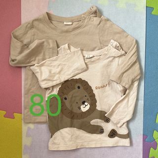 エイチアンドエム(H&M)のH&MロンT（80サイズ）2枚セット(Ｔシャツ)