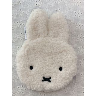 ミッフィー(miffy)のミッフィーお顔ポーチ　ホワイト　モロゾフ(ポーチ)