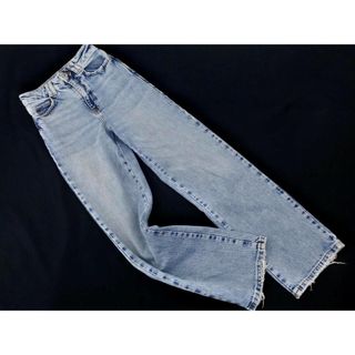 ザラ(ZARA)のZARA ザラ ダメージ加工 デニムパンツ size32/青 ■■ レディース(デニム/ジーンズ)