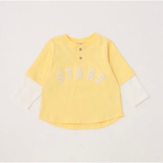 プティマイン(petit main)の新品未使用　タグ付き　プティマイン　ロゴアップリケワッペンTシャツ　110(Tシャツ/カットソー)