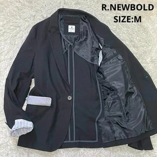 アールニューボールド(R.NEWBOLD)の通年素材 R.NEWBOLD ポップサック生地 テーラードジャケット ブラック(テーラードジャケット)