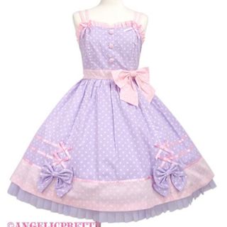 Angelic Pretty - Angelic pretty candy pop ジャンパースカート　ラベンダー