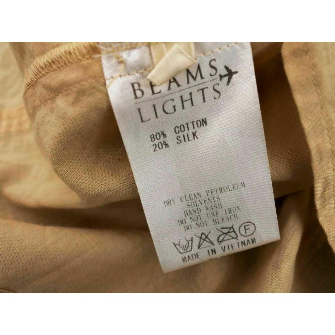 BEAMS(ビームス)のBEAMS LIGHTS ビームスライツ シルク混 ピンタック シャツ size36/ベージュ ■◇ レディース レディースのトップス(シャツ/ブラウス(長袖/七分))の商品写真