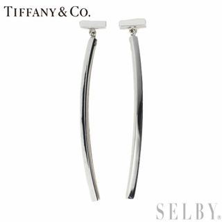 ティファニー(Tiffany & Co.)のティファニー K18WG ピアス Tワイヤー バー(ピアス)