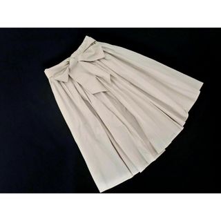 クローラ(CROLLA)のCROLLA クローラ ウエストリボン スカート size36/グレージュ ■◇ レディース(ひざ丈スカート)