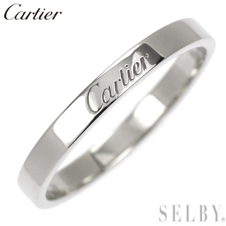 カルティエ(Cartier)のカルティエ Pt950 リング Cドゥ/エングレーブド 65号(リング(指輪))