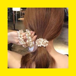 ヘアアクセサリー　レディース　パール　髪飾り　ラフ　2個セット