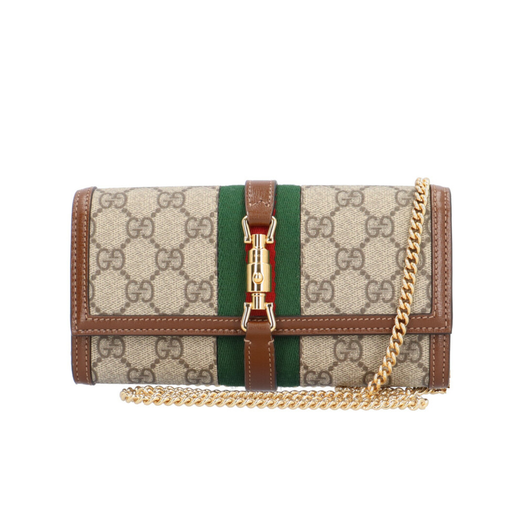 Gucci(グッチ)のグッチ ジャッキー1961 GGスプリーム ウォレットチェーン GGスプリームキャンバス 652681 0416 レディース GUCCI  中古 メンズのファッション小物(ウォレットチェーン)の商品写真