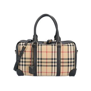 バーバリー(BURBERRY)のバーバリー ノバチェック ショルダーバッグ レザー ITTRESRL44SCA ベージュ レディース BURBERRY  中古(ショルダーバッグ)