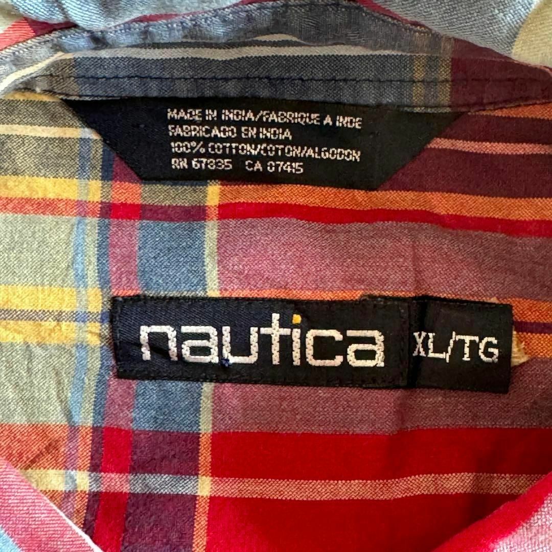 NAUTICA(ノーティカ)の入手困難 90s ノーティカ チェックシャツ マルチカラー オーバーサイズ メンズのトップス(シャツ)の商品写真