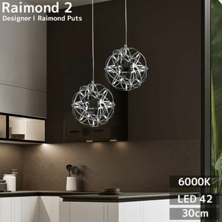 Raimond 2 ペンダントライト 30cm 42灯 北欧 PL-29WH(天井照明)