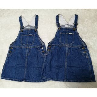 ブランシェス(Branshes)の【Branshes】デニムジャンバースカー size130(ワンピース)