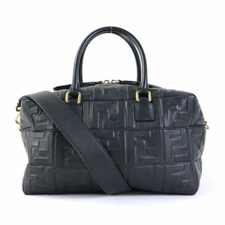 フェンディ(FENDI)のフェンディ FENDI ハンドバッグ ショルダーバッグ FFロゴ レザー ブラック レディース 8BL141-A72V 送料無料【中古】 99746f(ハンドバッグ)