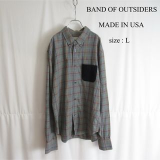 BAND OF OUTSIDERS - BAND OF OUTSIDERS ボタンダウン チェック シャツ トップス