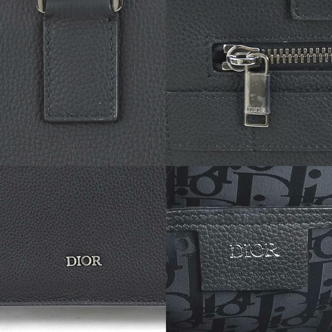 Christian Dior(クリスチャンディオール)のクリスチャンディオール Christian Dior ハンドバッグ 斜め掛けショルダーバッグ サファリトート レザー ブラック メンズ 1ESSH187UMJ_H03E 送料無料【中古】 99762i レディースのバッグ(ハンドバッグ)の商品写真